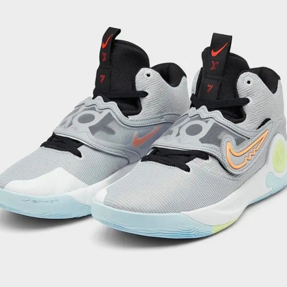 Nike KD Trey 5 X Wolf Grey White Volt  Basketball Shoes